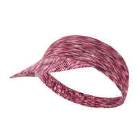 Outdoor Running Sports Sun Visor Cap Breathable Wide Brim Sweat Wicking Quick Dry Empty Top Hat - Red