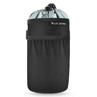 WEST BIKING YP0707411 Bicycle Cycling Water Bottle Bag Bike Handlebar Front Insulated Pouch - Black