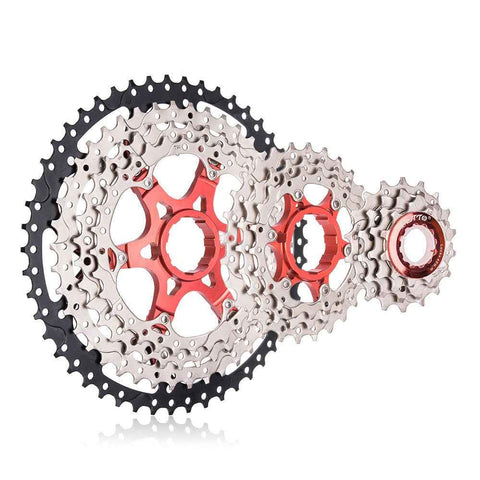ZTTO 11S50T Hollow-Out MTB 11-50T Bike Steel Flywheel 11 Speed Bicycle Cassette - Silver