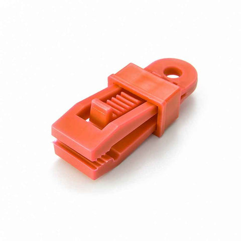 10Pcs/Set Awning Clamp Tent Trap Clip Tighten Lock Grip for Outdoor Camping Farming - Red