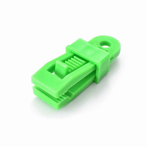 10Pcs/Set Awning Clamp Tent Trap Clip Tighten Lock Grip for Outdoor Camping Farming - Green