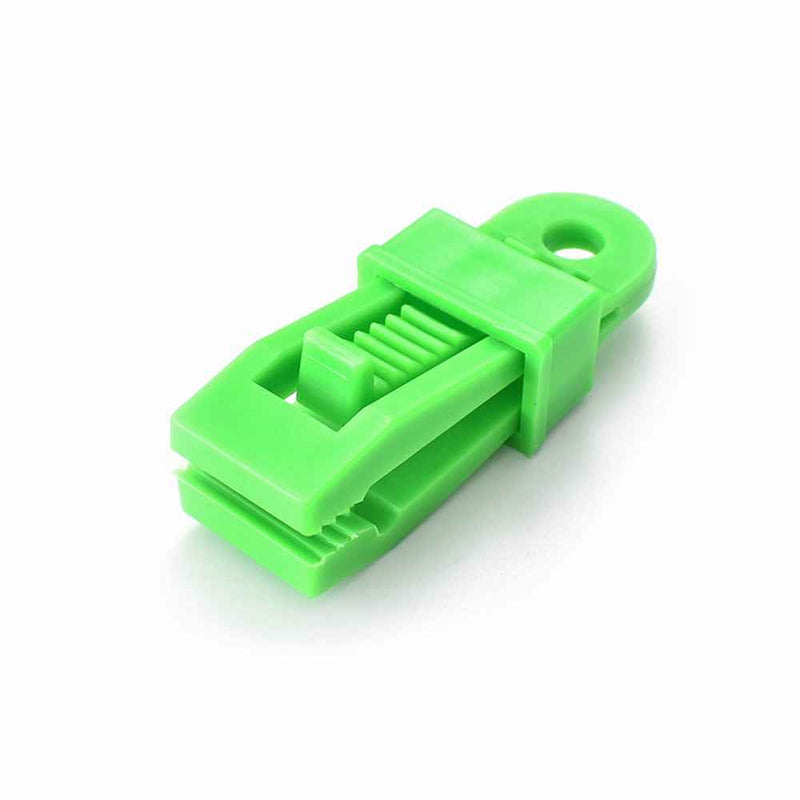 10Pcs/Set Awning Clamp Tent Trap Clip Tighten Lock Grip for Outdoor Camping Farming - Green