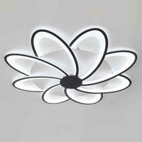 8 Heads Floral Shape LED Ceiling Light APP / Remote Control Modern Ceiling Lamp for Dining Room