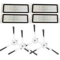 4PCS Side Brush + 4PCS Filters Kit for Robo Rock S5 S6 Xiaowa E2 E3 E4 Xiaomi 1 1S Vacuum Cleaner