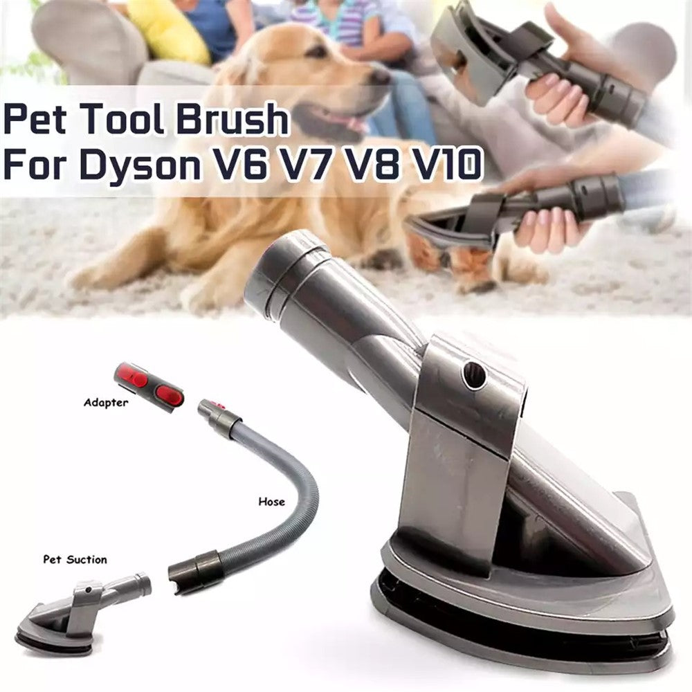 1Pc For Dyson V10 V8 V7 V6 Vacuum Cleaner Head Replacement Quick Release Easy Installation Converter Adapter Dog Cat Grooming Brush