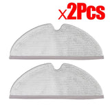 2Pcs For Roborock Q8 Max / Q5 Pro / Q8 Max+ S50 / S60 / T6 T7 S5 Max Q7 Robot Vacuum Cleaner Replacement Parts Mop Pads Cleaning Cloth