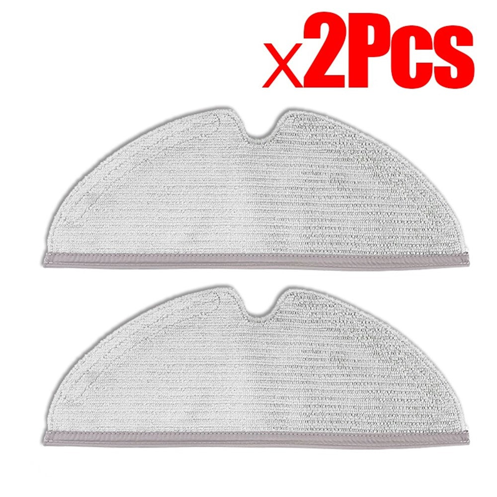 2Pcs For Roborock Q8 Max / Q5 Pro / Q8 Max+ S50 / S60 / T6 T7 S5 Max Q7 Robot Vacuum Cleaner Replacement Parts Mop Pads Cleaning Cloth