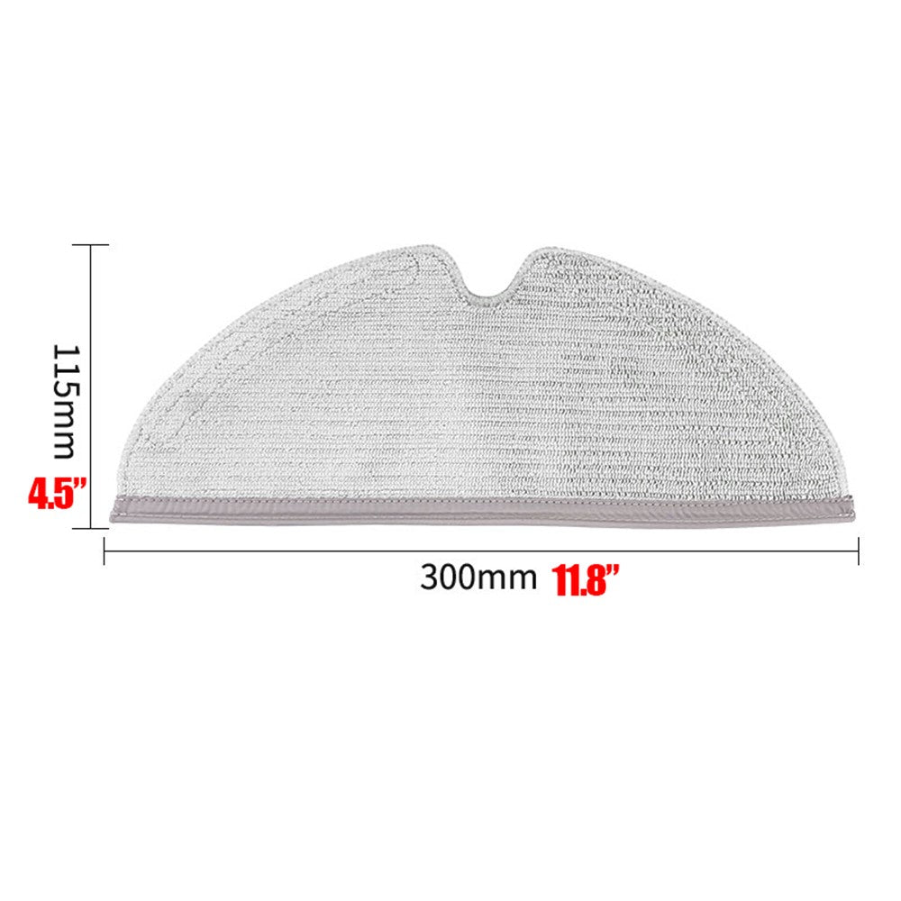 2Pcs For Roborock Q8 Max / Q5 Pro / Q8 Max+ S50 / S60 / T6 T7 S5 Max Q7 Robot Vacuum Cleaner Replacement Parts Mop Pads Cleaning Cloth
