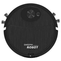USB Charging Vacuum Cleaner 3 In 1 Sweeping Robot Smart Cleaning Device for Floor / Carpet / Hardwood - Black