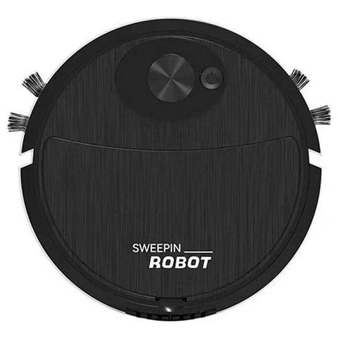 USB Charging Vacuum Cleaner 3 In 1 Sweeping Robot Smart Cleaning Device for Floor / Carpet / Hardwood - Black