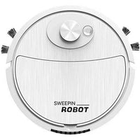 USB Charging Vacuum Cleaner 3 In 1 Sweeping Robot Smart Cleaning Device for Floor / Carpet / Hardwood - White