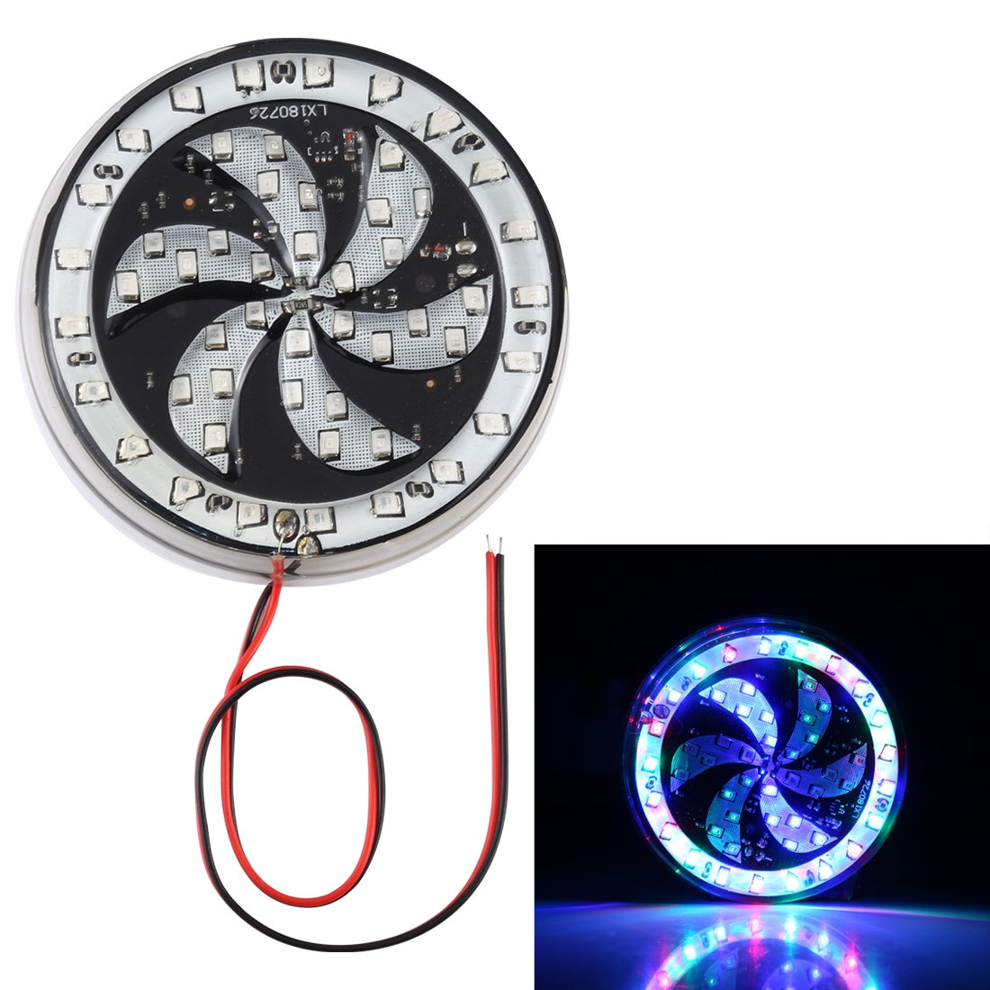 65-LEDs-SMD-2835-Motorcycle-Modified-Windmill-Angel-Eyes-RGB-Light-Fire-Wheel-Light-Styling-Flash-Atmosphere-Lamp,-Diameter:-8.3cm,-DC-12V