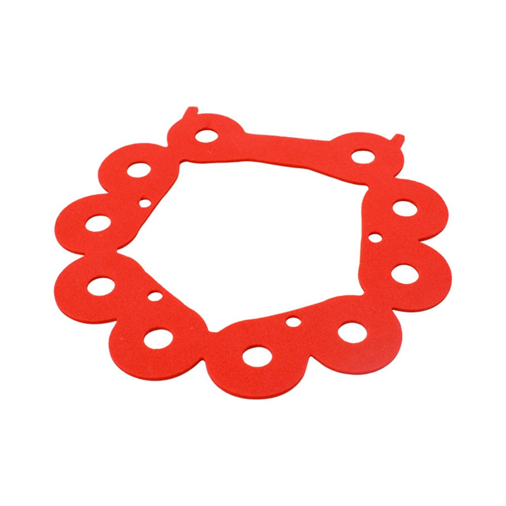 Cyclone Sound Insulation Cotton Replacement Part for Dyson V7 V8 Vacuum Cleaner, Size: L - Red