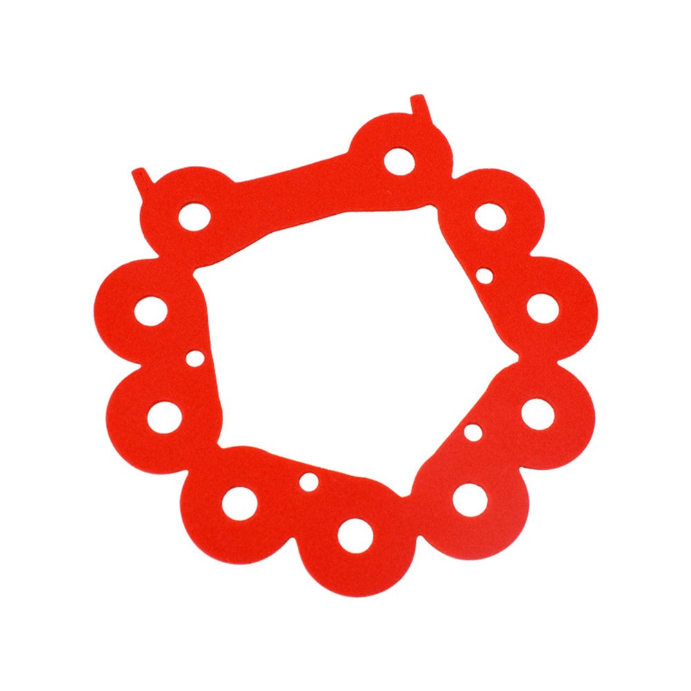 Cyclone Sound Insulation Cotton Replacement Part for Dyson V7 V8 Vacuum Cleaner, Size: L - Red