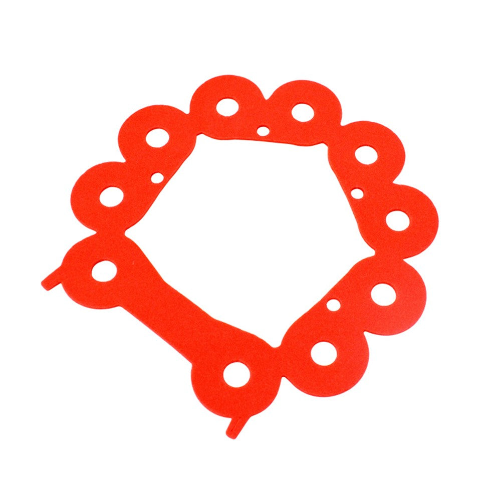 Cyclone Sound Insulation Cotton Replacement Part for Dyson V7 V8 Vacuum Cleaner, Size: L - Red