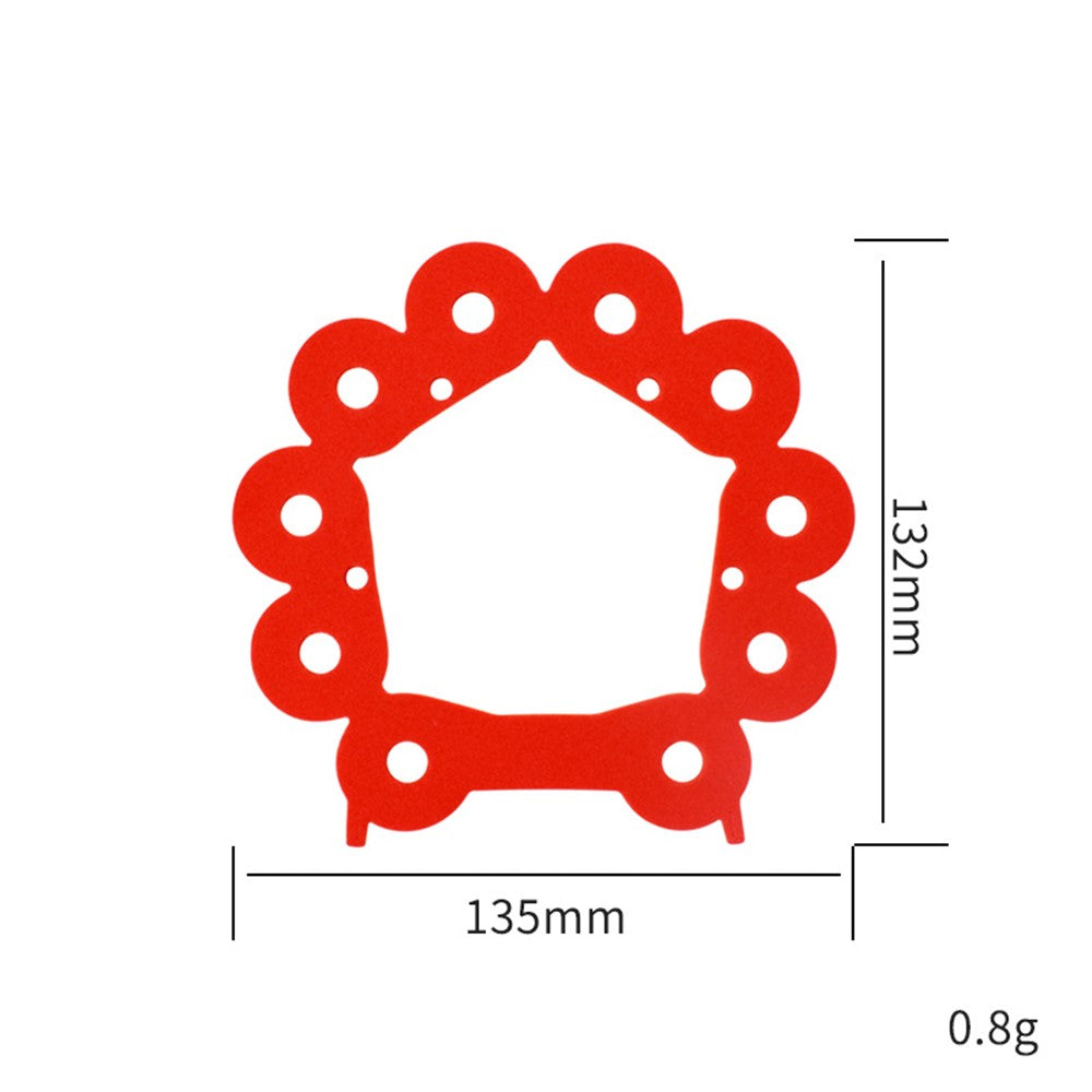 Cyclone Sound Insulation Cotton Replacement Part for Dyson V7 V8 Vacuum Cleaner, Size: L - Red
