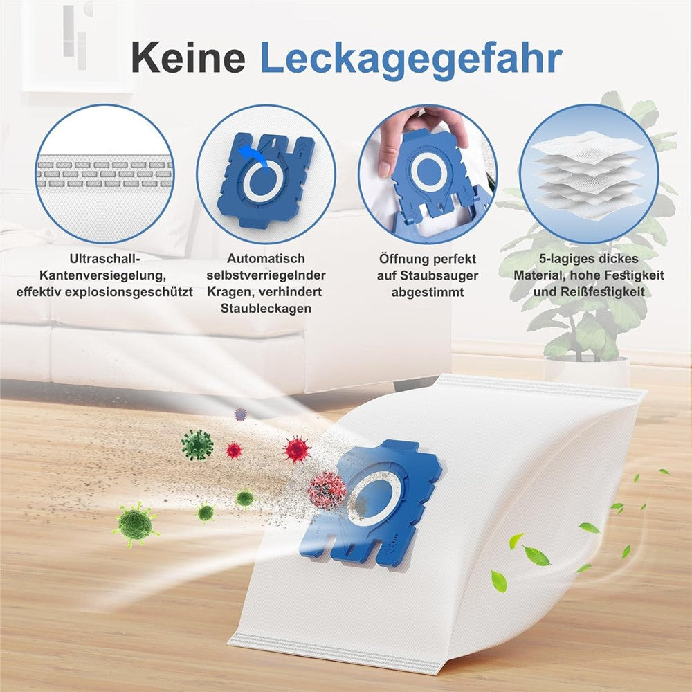 12Pcs Dust Bag for Miele GN / C1 / FJ / 3D Vacuum Cleaner Dust Collect Bag Replacement Part