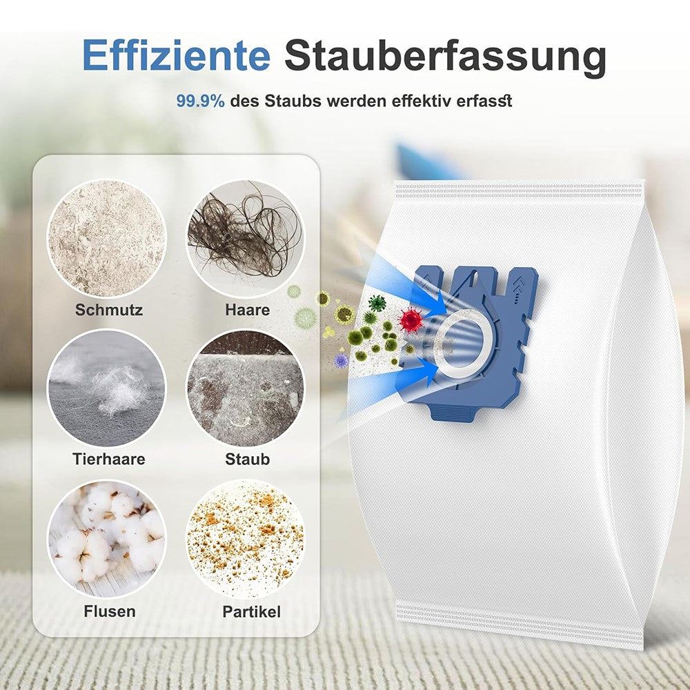 12Pcs Dust Bag for Miele GN / C1 / FJ / 3D Vacuum Cleaner Dust Collect Bag Replacement Part