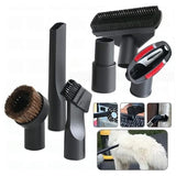 6Pcs / Set 32 - 35mm Inner Diameter Universal Vacuum Cleaner Long Flat Nozzle Suction Head Brushes