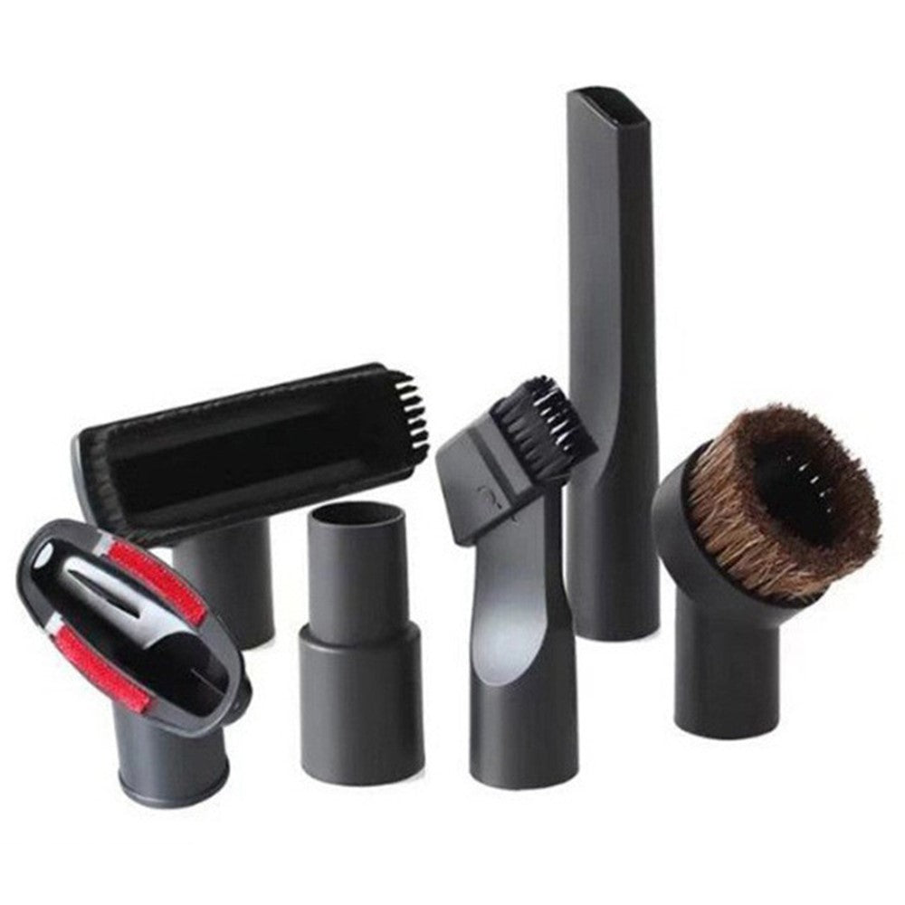 6Pcs / Set 32 - 35mm Inner Diameter Universal Vacuum Cleaner Long Flat Nozzle Suction Head Brushes
