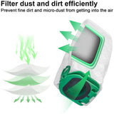 10PCS Replacement Cleaning Bags Dust Bags with Cleaning Brush for Vorwerk Kobold VB100 Vacuum Cleaner