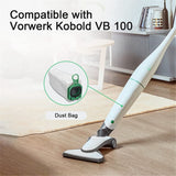 10PCS Replacement Cleaning Bags Dust Bags with Cleaning Brush for Vorwerk Kobold VB100 Vacuum Cleaner