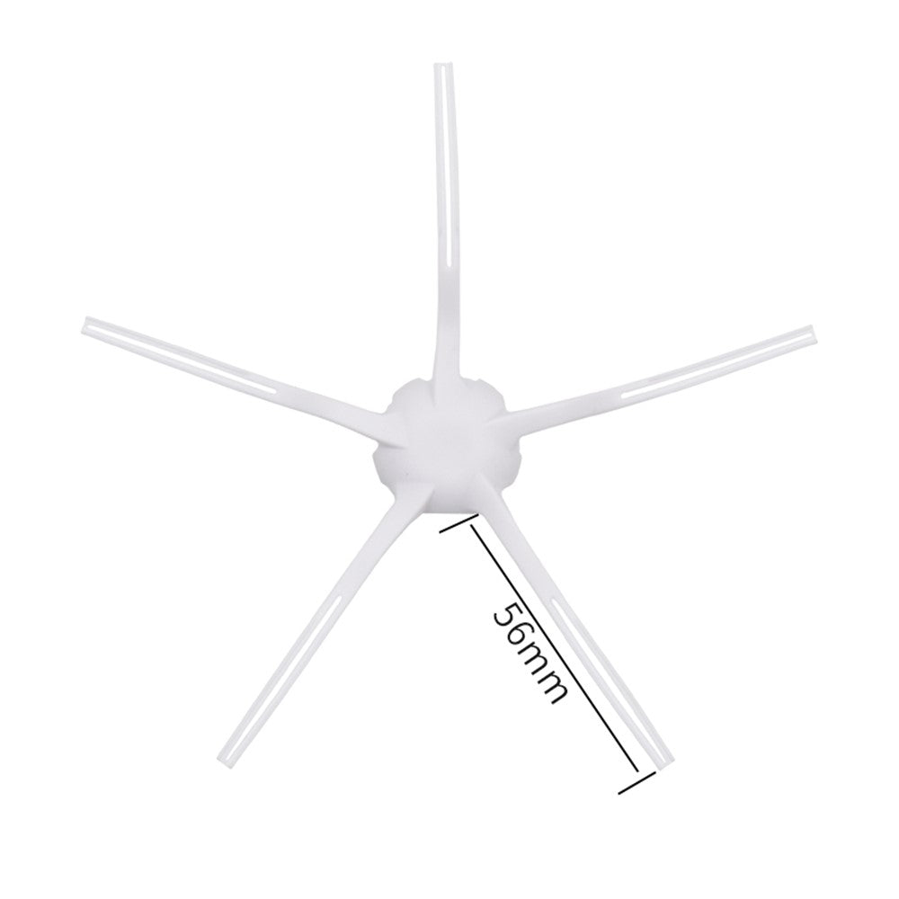 2Pcs Soft 5 Arms Side Brushes for Xiaomi Dreame X10 / W10S / W10S Pro / S10 / S10 Pro / S10 Plus / S10 Pro Plus Vacuum Cleaner Parts