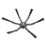 2Pcs 6-Armed Side Brush for Roborock S5 / S6 / S5 Max / S6 Max / S7 / S7 MaxV / S8 / S8+ / S8 Ultra Vacuum Cleaner Electric Sweeper Parts (Black)