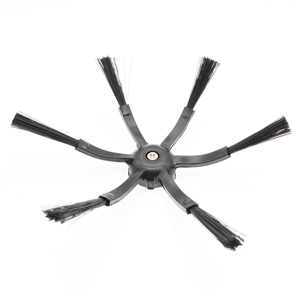 2Pcs 6-Armed Side Brush for Roborock S5 / S6 / S5 Max / S6 Max / S7 / S7 MaxV / S8 / S8+ / S8 Ultra Vacuum Cleaner Electric Sweeper Parts (Black)