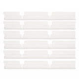 6Pcs for Vorwerk VR200 / VR300 Sweeping Robot Replacement Main Brush Rubber Strips Vacuum Cleaner Brush Bar