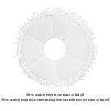 JUNSUNMAY 4Pcs Vacuum Cleaner Mop Pad for ECOVACS X1 Turbo  /  X1 Omni  /  X2 Omni  /  T10 Turbo  /  T10 Omni  /  T20  /  T20 Omni - White