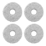 JUNSUNMAY 4Pcs Vacuum Cleaner Mop Pad for ECOVACS X1 Turbo  /  X1 Omni  /  X2 Omni  /  T10 Turbo  /  T10 Omni  /  T20  /  T20 Omni - Grey