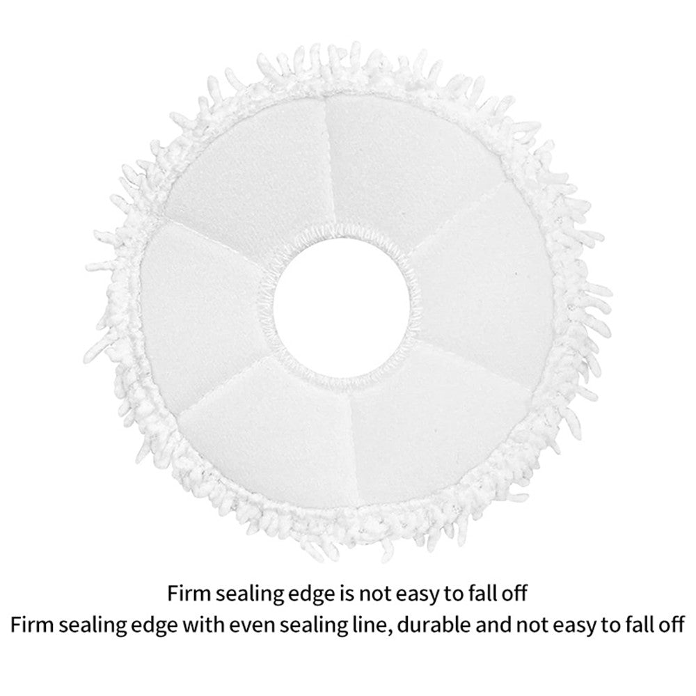 JUNSUNMAY 4Pcs Vacuum Cleaner Mop Pad for ECOVACS X1 Turbo  /  X1 Omni  /  X2 Omni  /  T10 Turbo  /  T10 Omni  /  T20  /  T20 Omni - Grey