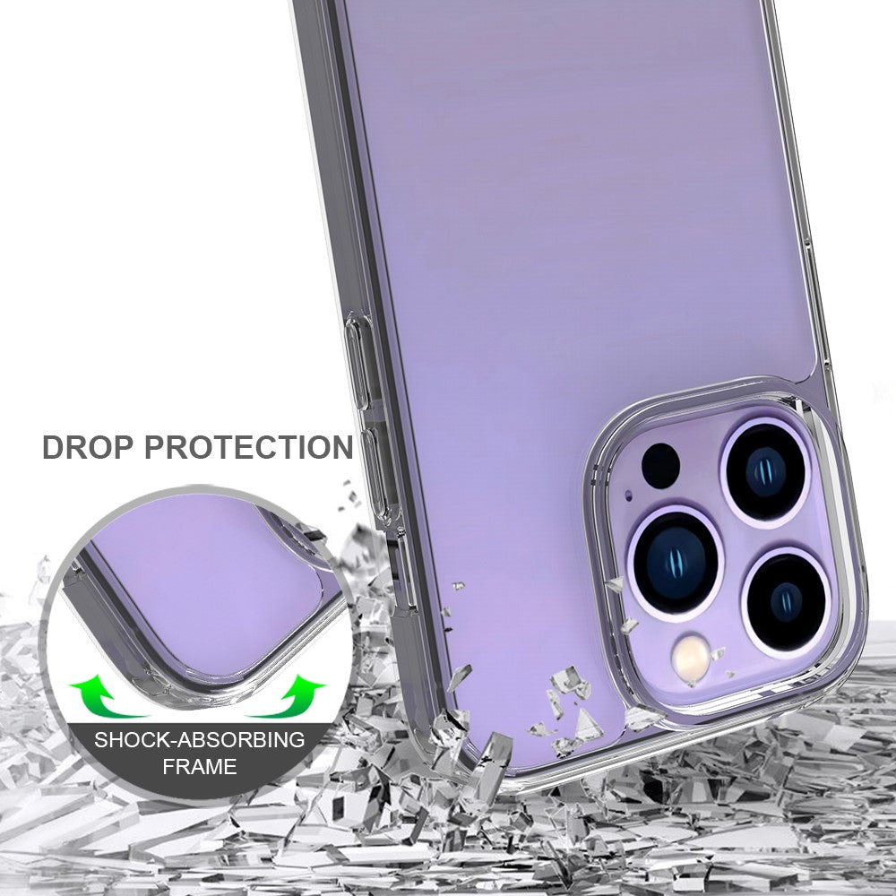 For-iPhone-14-Pro-6.1-inch-Shockproof-Case-Ultra-Clear-Phone-Case-Transparent-Hard-Acrylic-Back-+-Soft-TPU-Cover