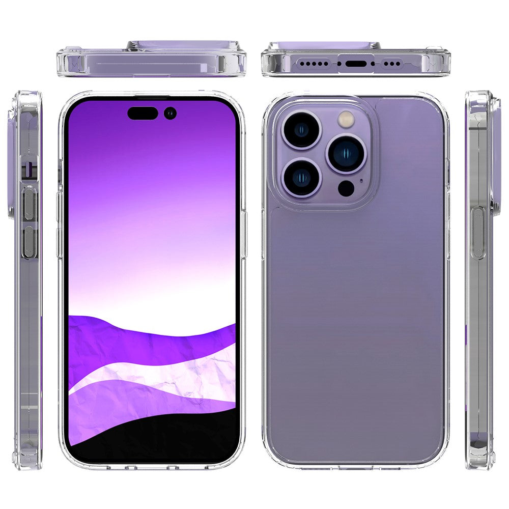 For-iPhone-14-Pro-6.1-inch-Shockproof-Case-Ultra-Clear-Phone-Case-Transparent-Hard-Acrylic-Back-+-Soft-TPU-Cover