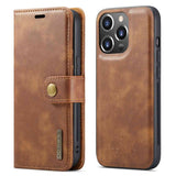 DG.MING-For-iPhone-14-Pro-Max-6.7-inch-Wallet-Magnetic-Detachable-Case-Split-Leather-Stand-Flip-Phone-Cover-Brown