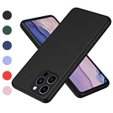 Anti-fall-Phone-Cover-For-iPhone-14-Pro-6.1-inch,-Soft-Touch-2.2mm-Thickness-Rubberized-TPU-Phone-Case-with-Microfiber-Lining-Black