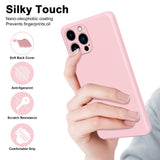 Anti-fall-Phone-Cover-For-iPhone-14-Pro-6.1-inch,-Soft-Touch-2.2mm-Thickness-Rubberized-TPU-Phone-Case-with-Microfiber-Lining-Black
