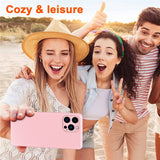 Anti-fall-Phone-Cover-For-iPhone-14-Pro-6.1-inch,-Soft-Touch-2.2mm-Thickness-Rubberized-TPU-Phone-Case-with-Microfiber-Lining-Black