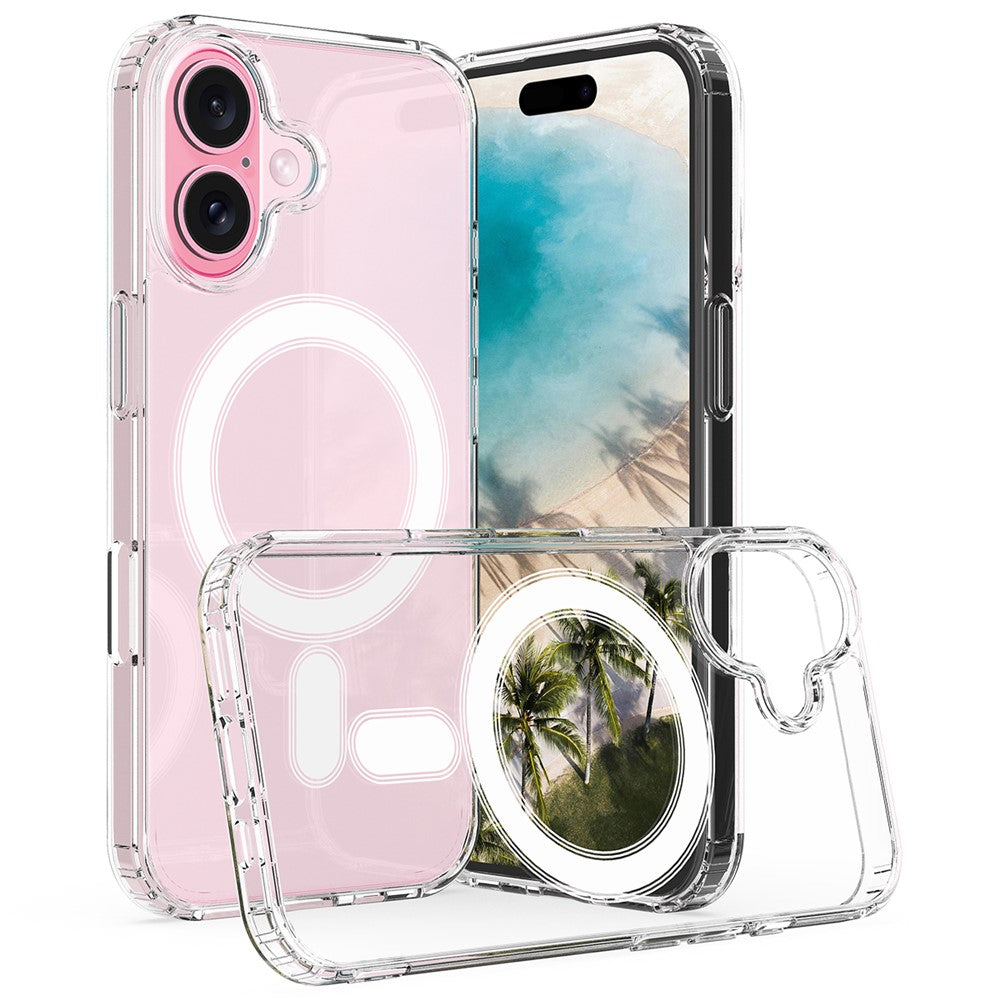 For-iPhone-16-Clear-Case-Compatible-with-MagSafe-TPU+Acrylic-Phone-Cover