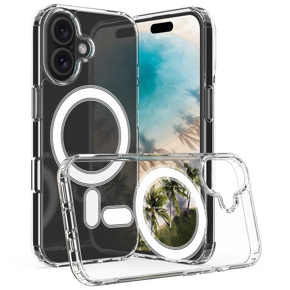 For-iPhone-16-Clear-Case-Compatible-with-MagSafe-TPU+Acrylic-Phone-Cover