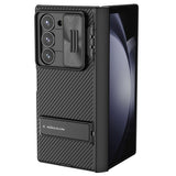 NILLKIN-Camshield-Fold-Case-for-Samsung-Galaxy-Z-Fold6-5G-TPU+PC-Kickstand-Phone-Cover-Slide-Camera-Lid-Black