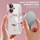 For-iPhone-16-Magnetic-Case-RFID-Blocking-Leather-Phone-Cover-Pink