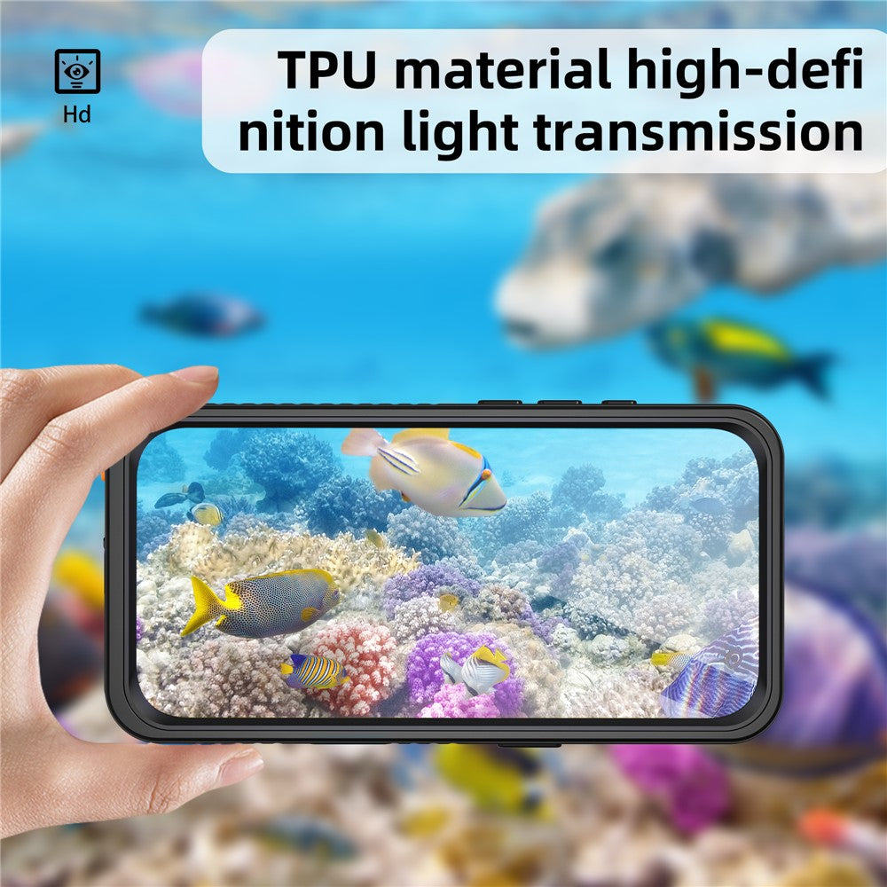 REDPEPPER-FS-Series-For-iPhone-16-Pro-Phone-Case-IP68-Waterproof-Clear-Back-Panel-Phone-Cover