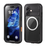 REDPEPPER-For-iPhone-16-Phone-Case-Compatible-with-MagSafe-IP68-Waterproof-Clear-Phone-Cover-Black
