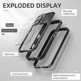 REDPEPPER-For-iPhone-16-Phone-Case-Compatible-with-MagSafe-IP68-Waterproof-Clear-Phone-Cover-Black