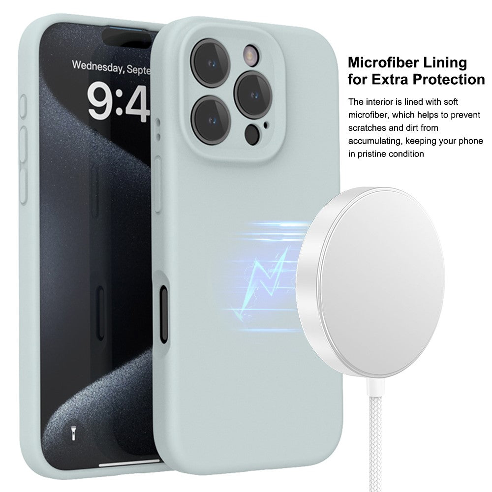 For-iPhone-16-Pro-Magnetic-Case-PC-+-Liquid-Silicone-Shockproof-Protective-Phone-Cover-Blue-Grey