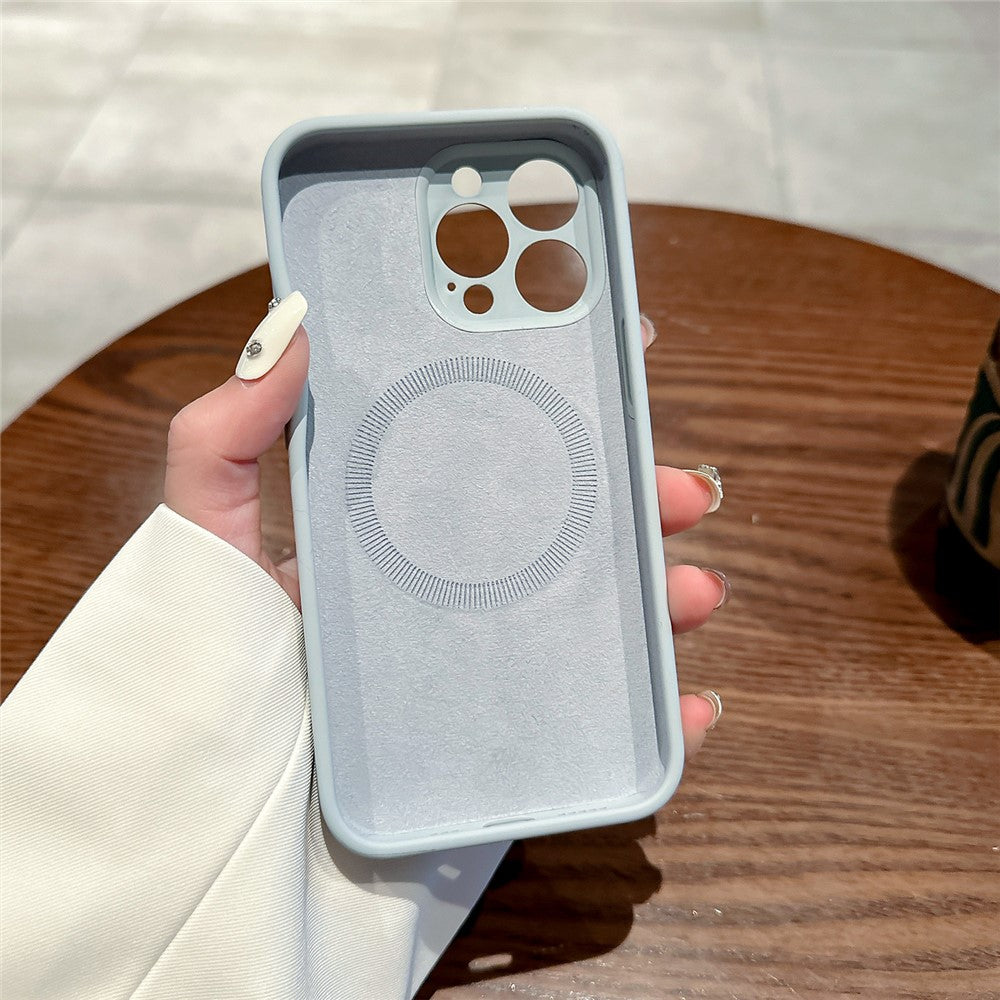 For-iPhone-16-Pro-Magnetic-Case-PC-+-Liquid-Silicone-Shockproof-Protective-Phone-Cover-Blue-Grey