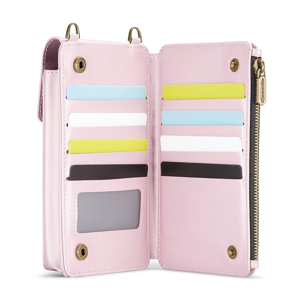 CASEME-ME50-PU-Leather-Crossbody-Phone-Bag-RFID-Blocking-Wallet-Universal-Phone-Bag-Pink