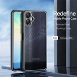 DUX-DUCIS-Aimo-Series-For-Samsung-Galaxy-A06-4G-Case-TPU+PC-Matte-Phone-Cover-(REACH-Certification)-Black